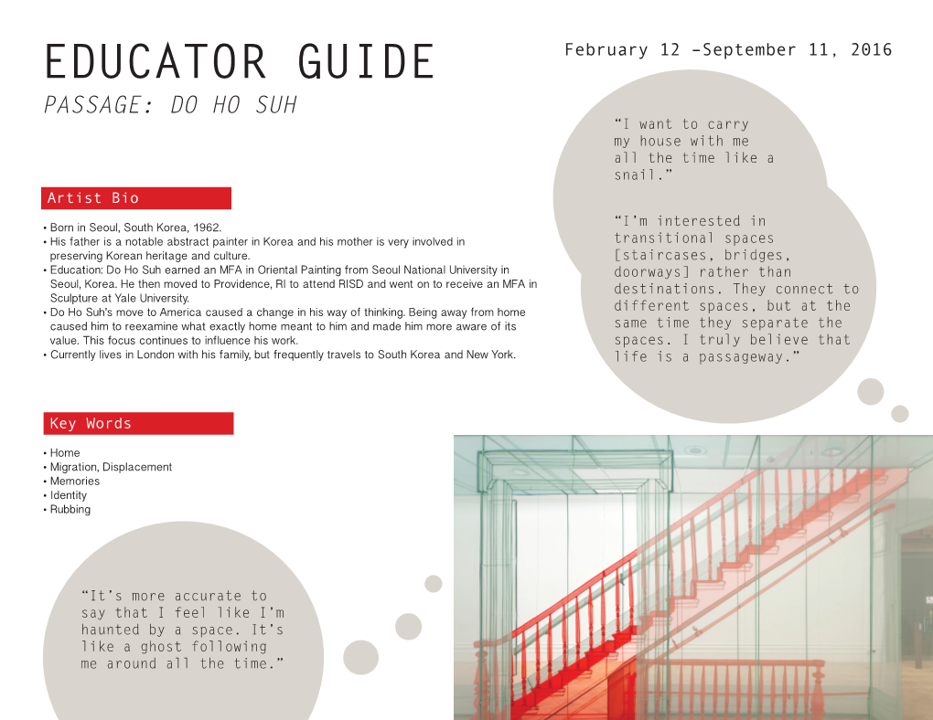 Educator Guide: Do Ho