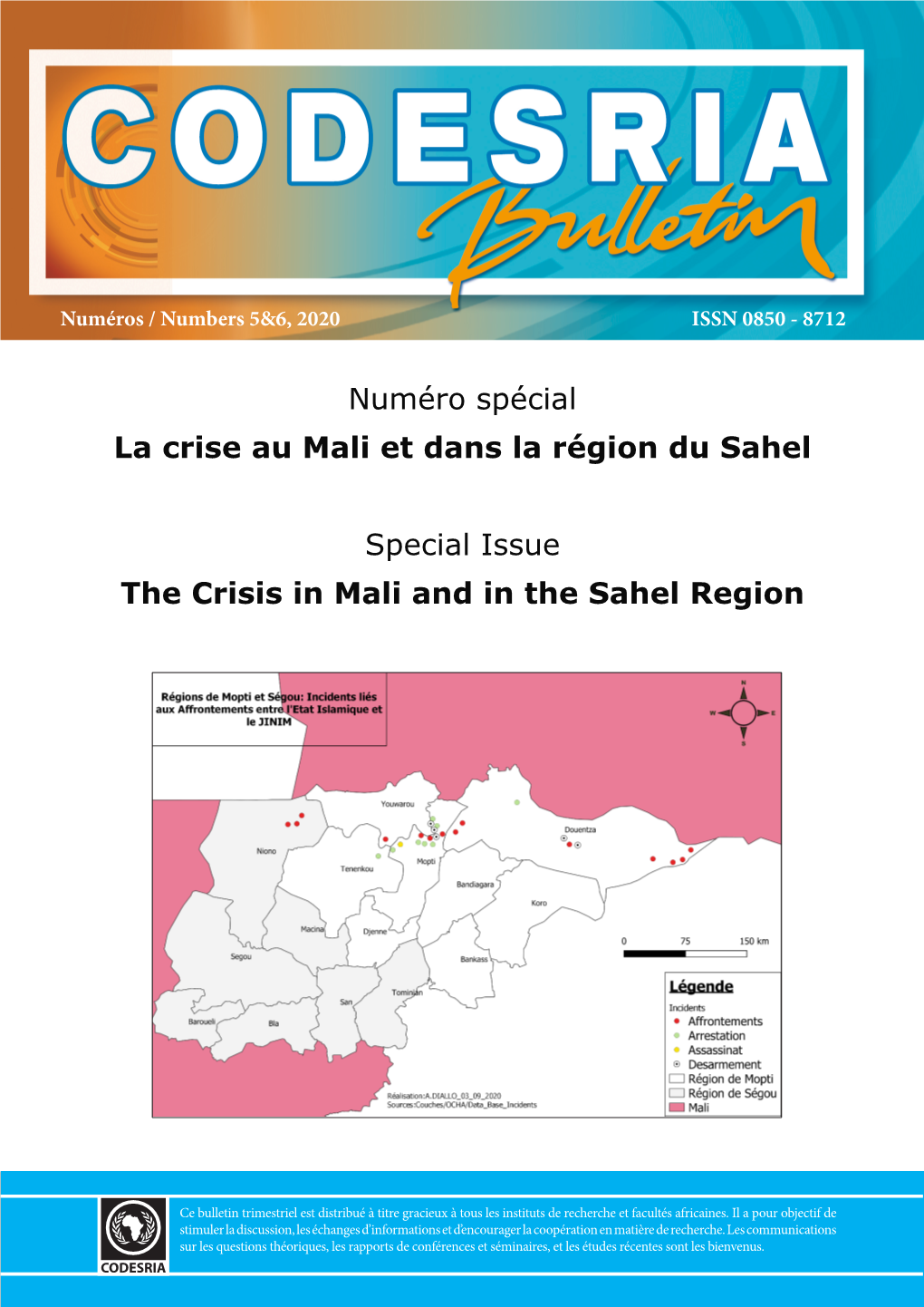 Numéro Spécial /La Crise Au Mali Et Dans
