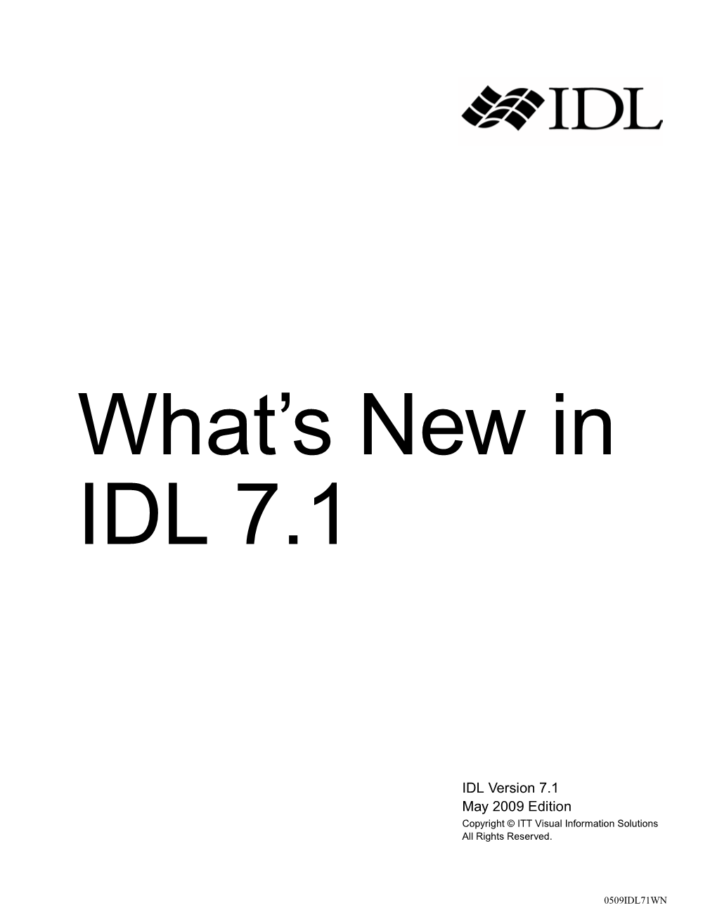 What's New in IDL