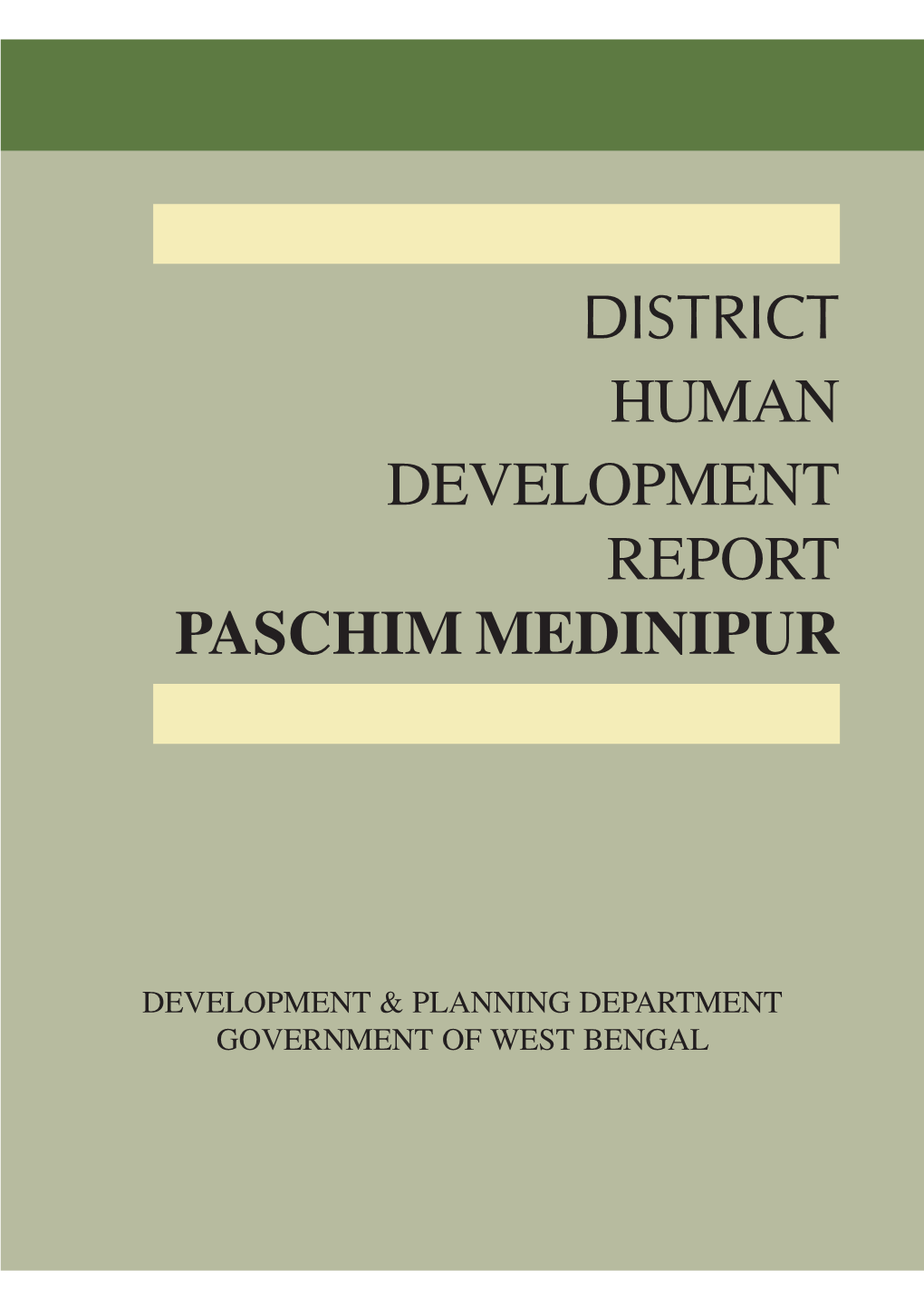 District Human Development Report Paschim Medinipur