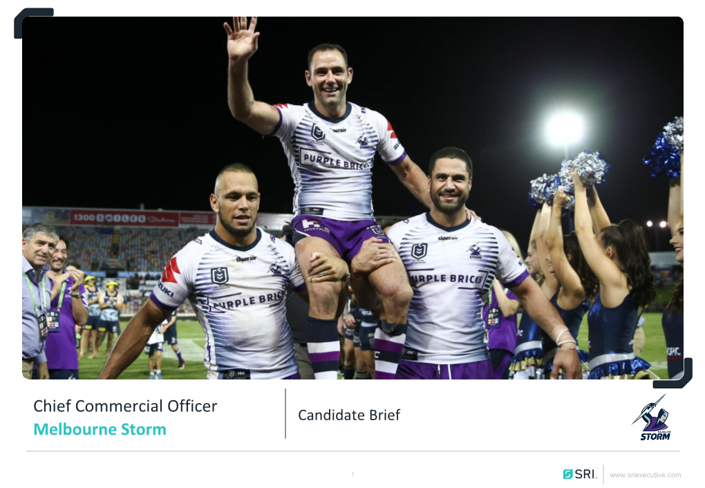 Chief Commercial Officer Melbourne Storm