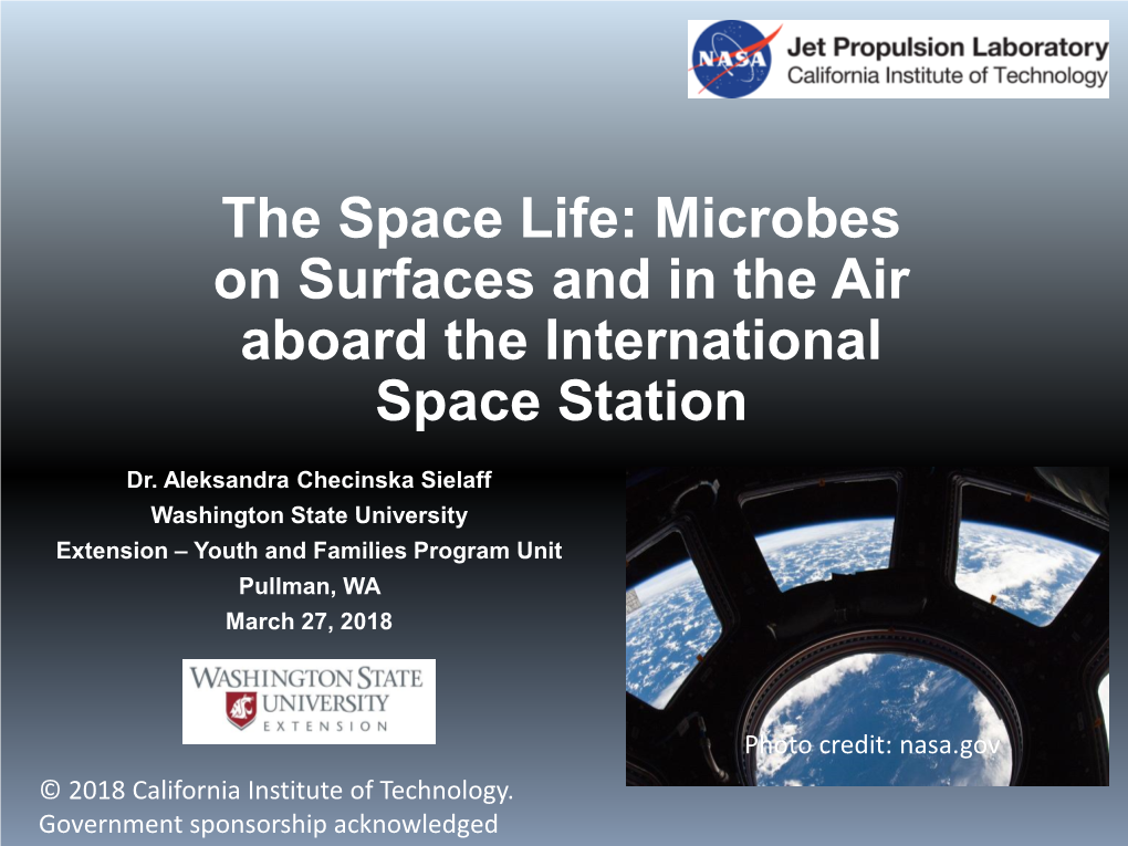 Microbes Aboard the International Space Station
