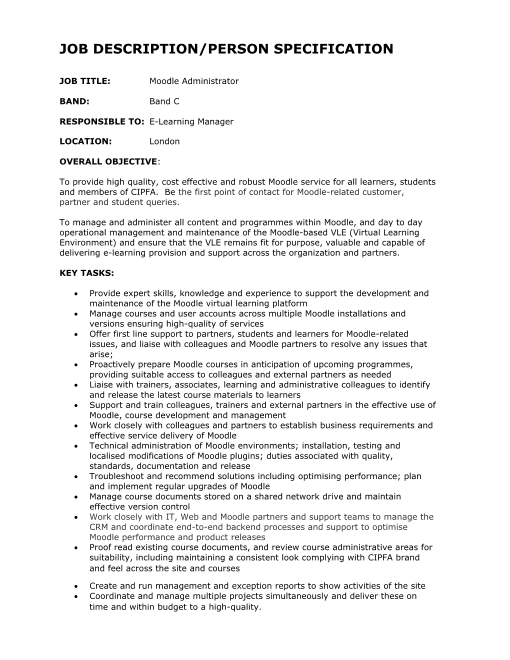 Job Description/Person Specification s8