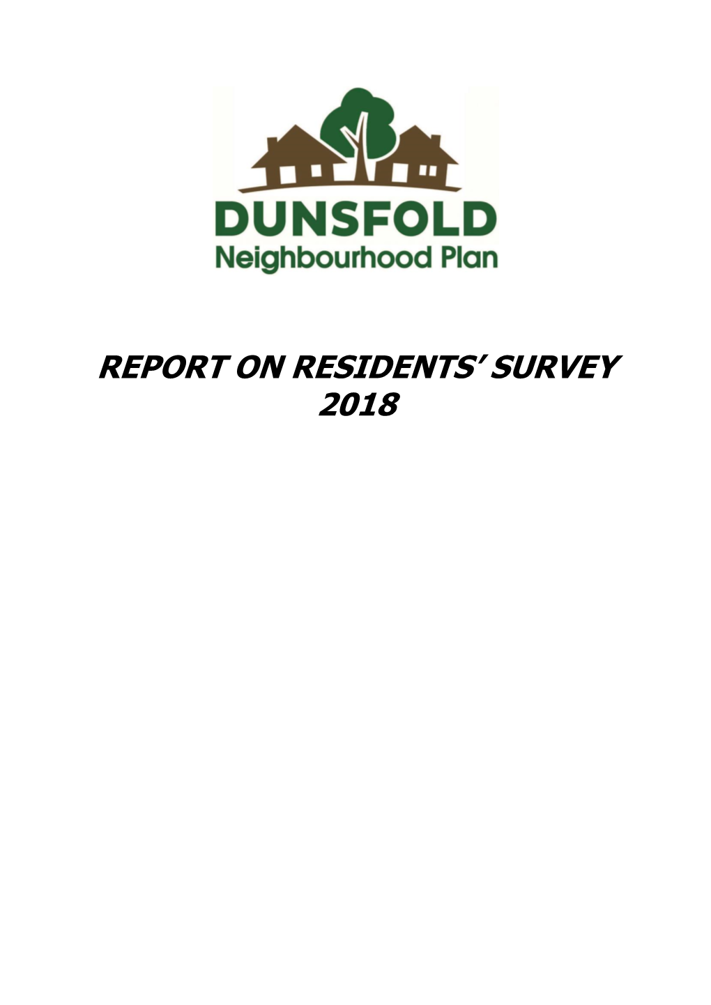 Report on Residents' Survey 2018