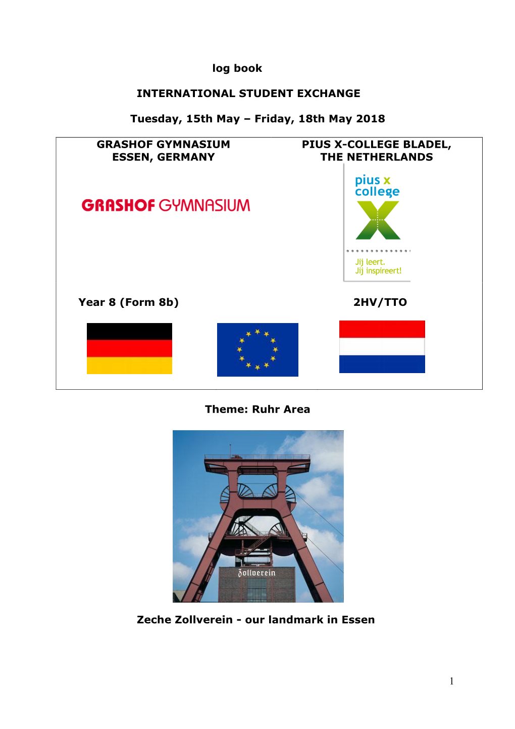 Friday, 18Th May 2018 GRASHOF GYMNASIUM ESSEN, GERMANY
