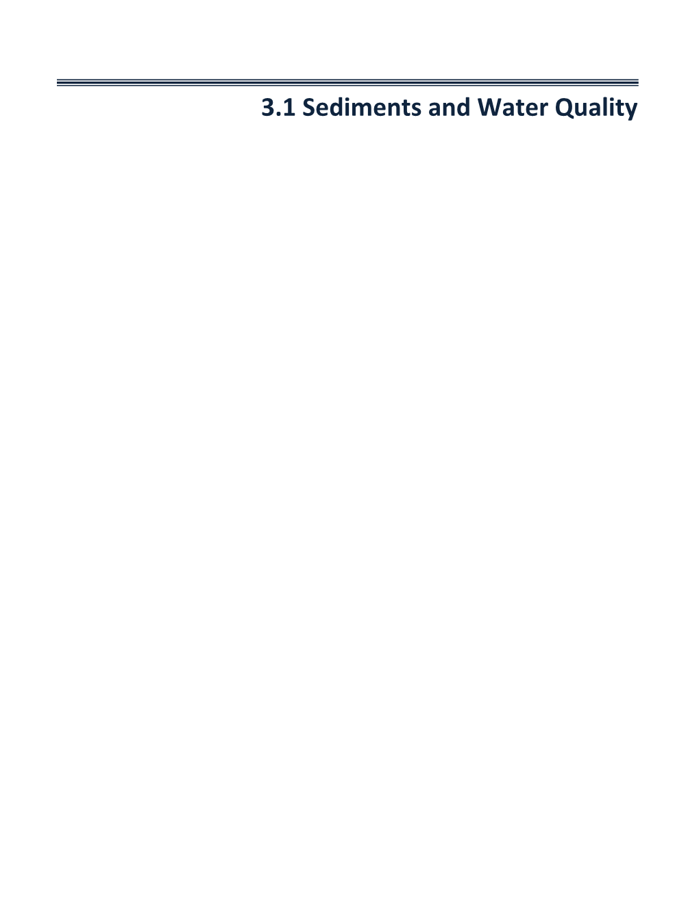 HSTT Final EIS/OEIS Section 3.1 Sediments and Water Quality