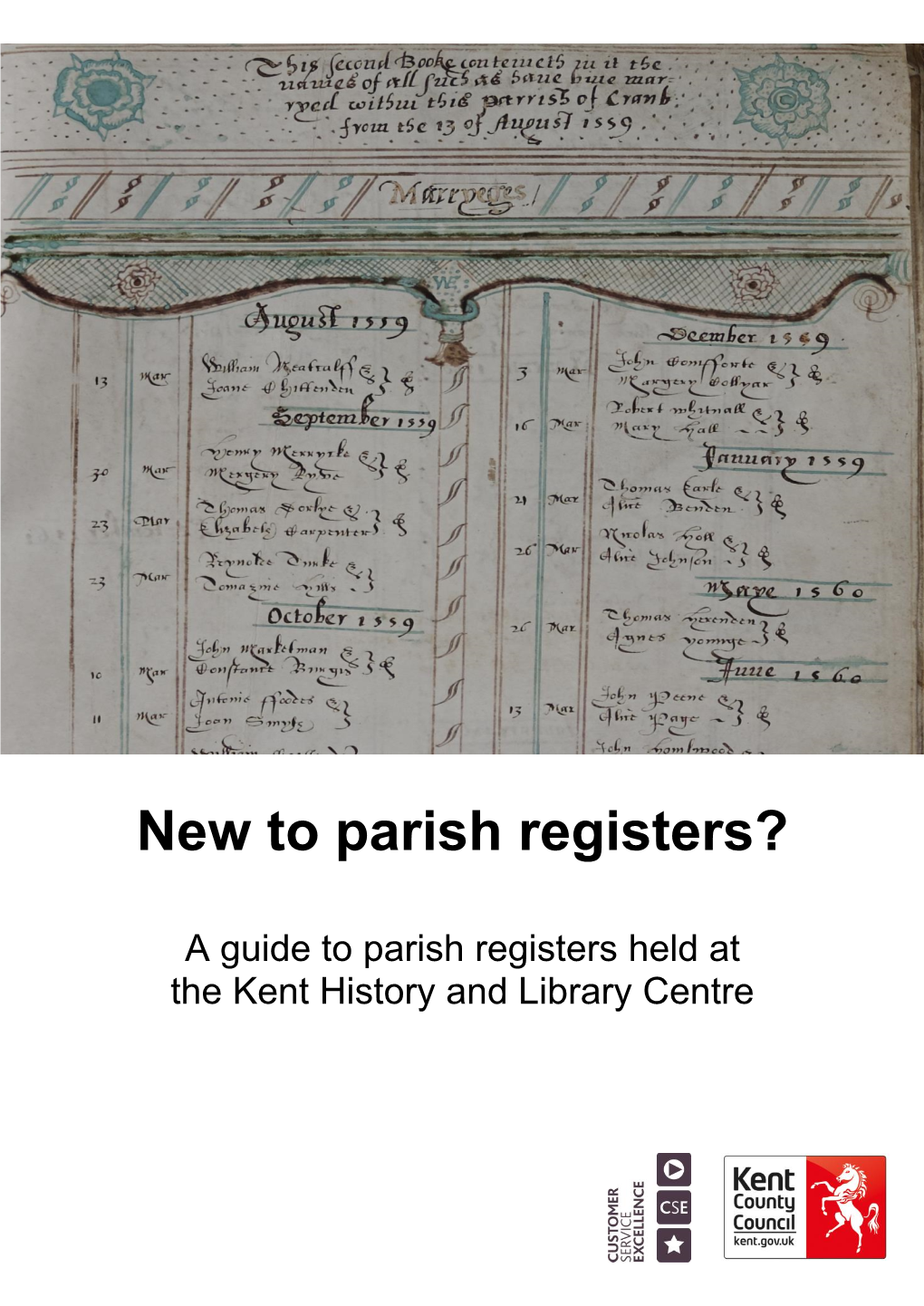 New to Parish Registers?