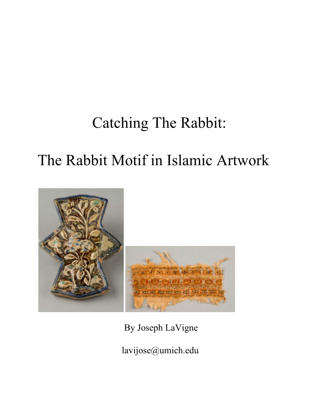 The Rabbit Motif in Islamic Artwork