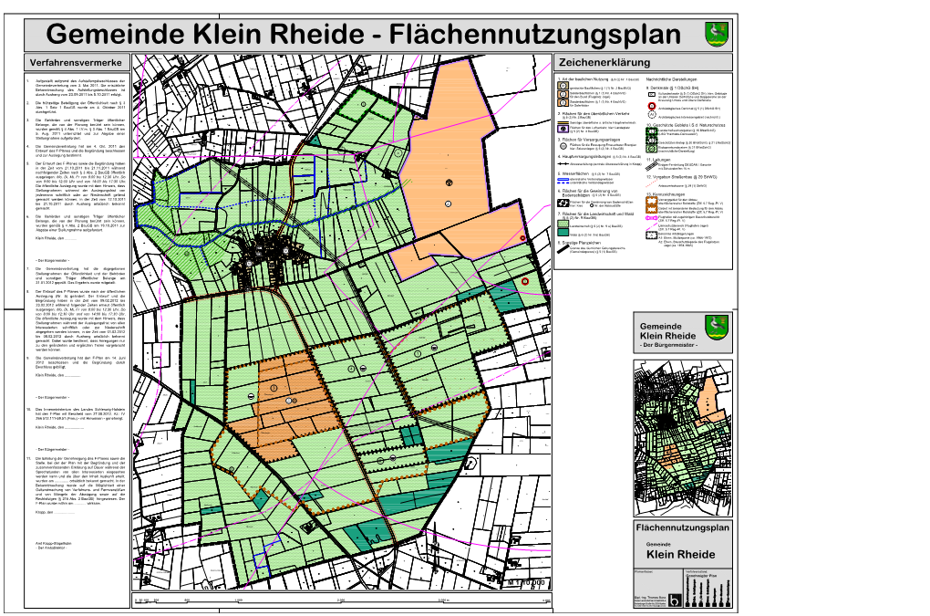 Gemeinde Klein Rheide Flächennutzungsplan