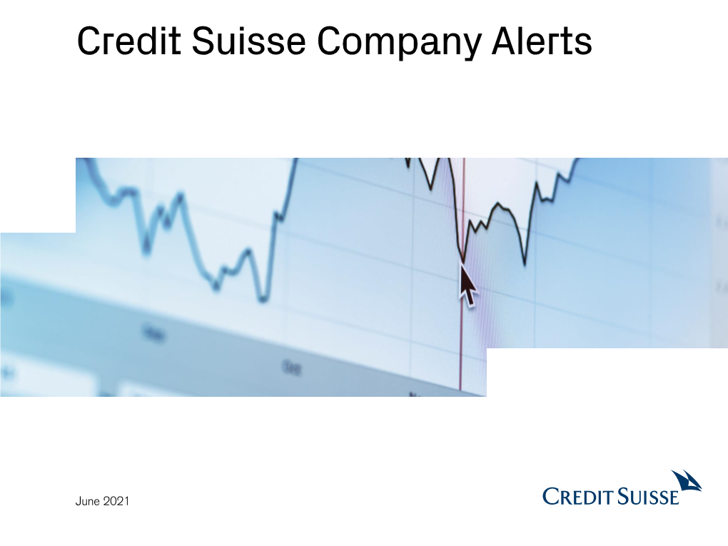 Credit Suisse Headline Font 40 Pt Add Title Line 2 Add Subtitle