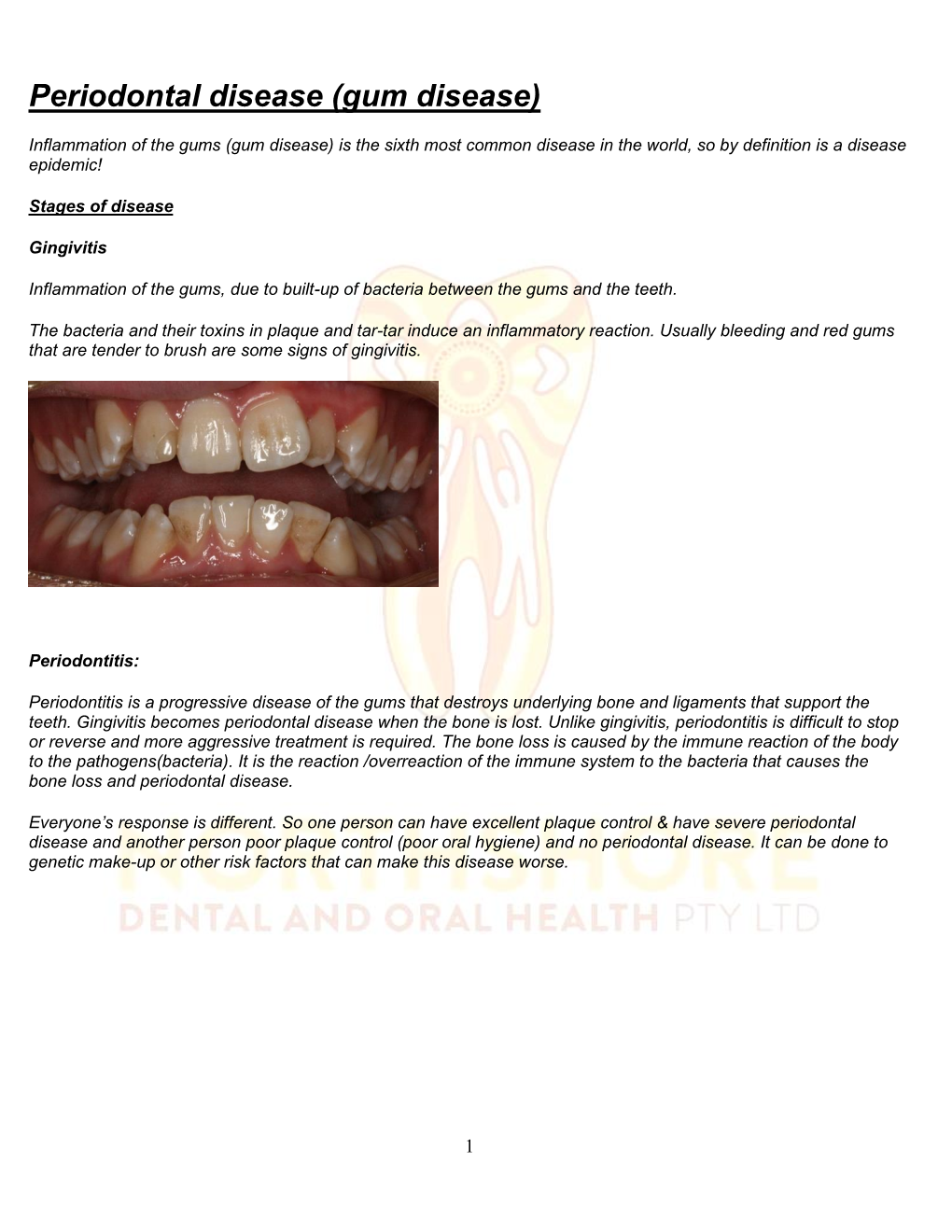 Periodontal Disease (Gum Disease)
