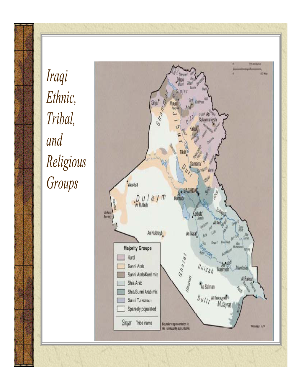 Iraqi Ethnic, Tribal, and Religious Groups