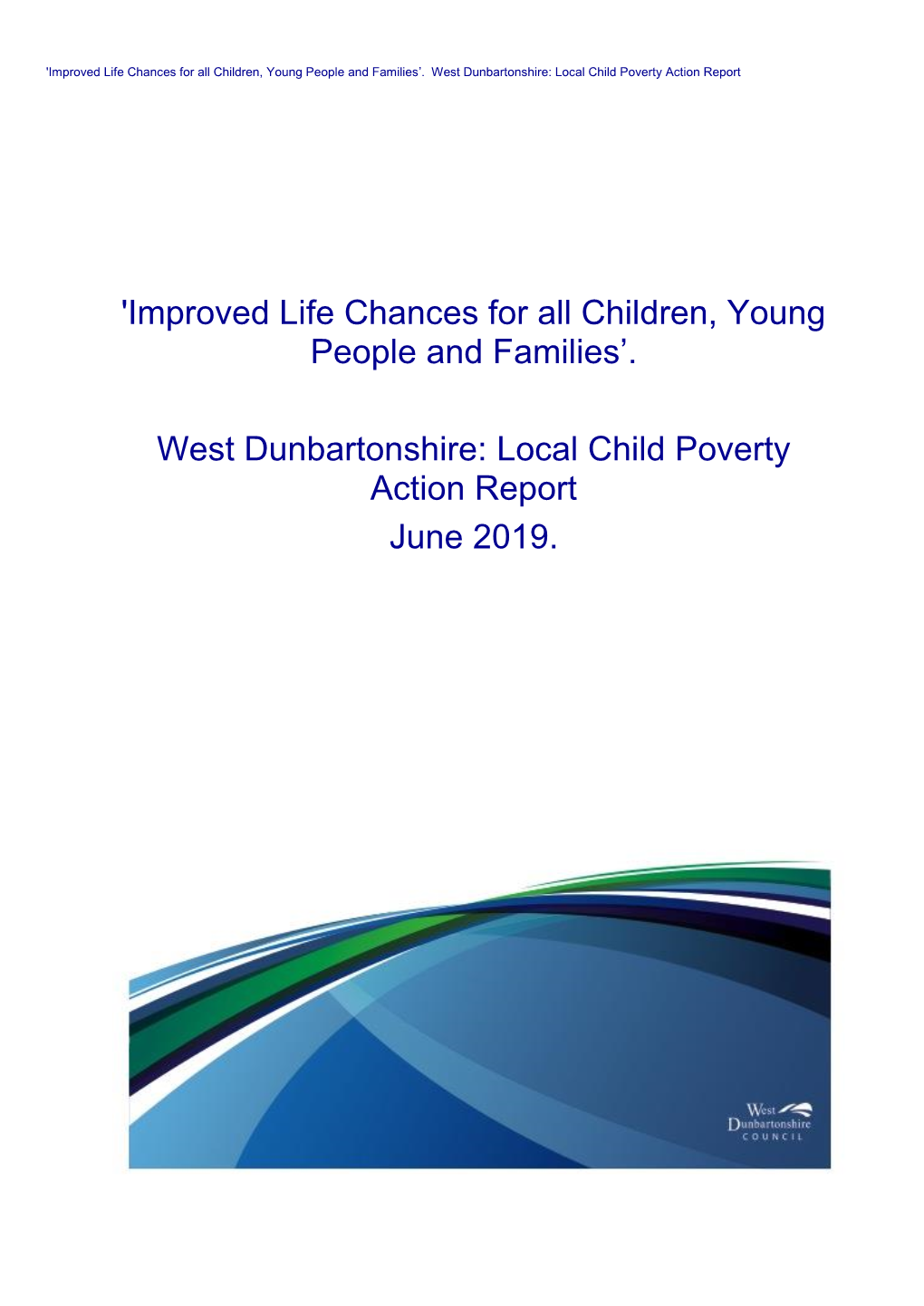Local Child Poverty Action Report