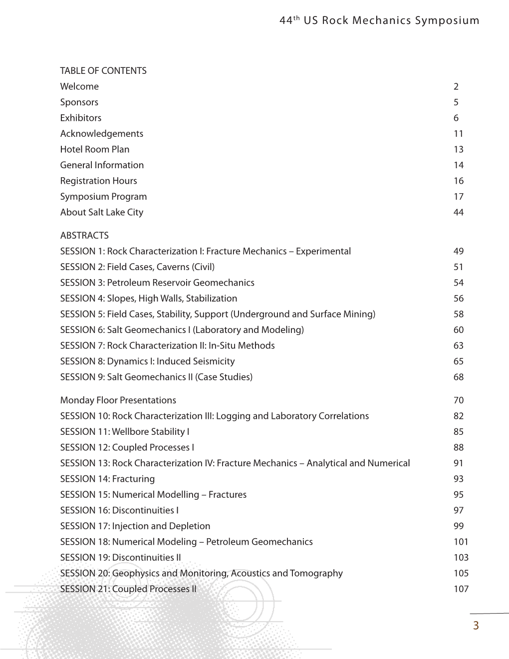 44Th US Rock Mechanics Symposium