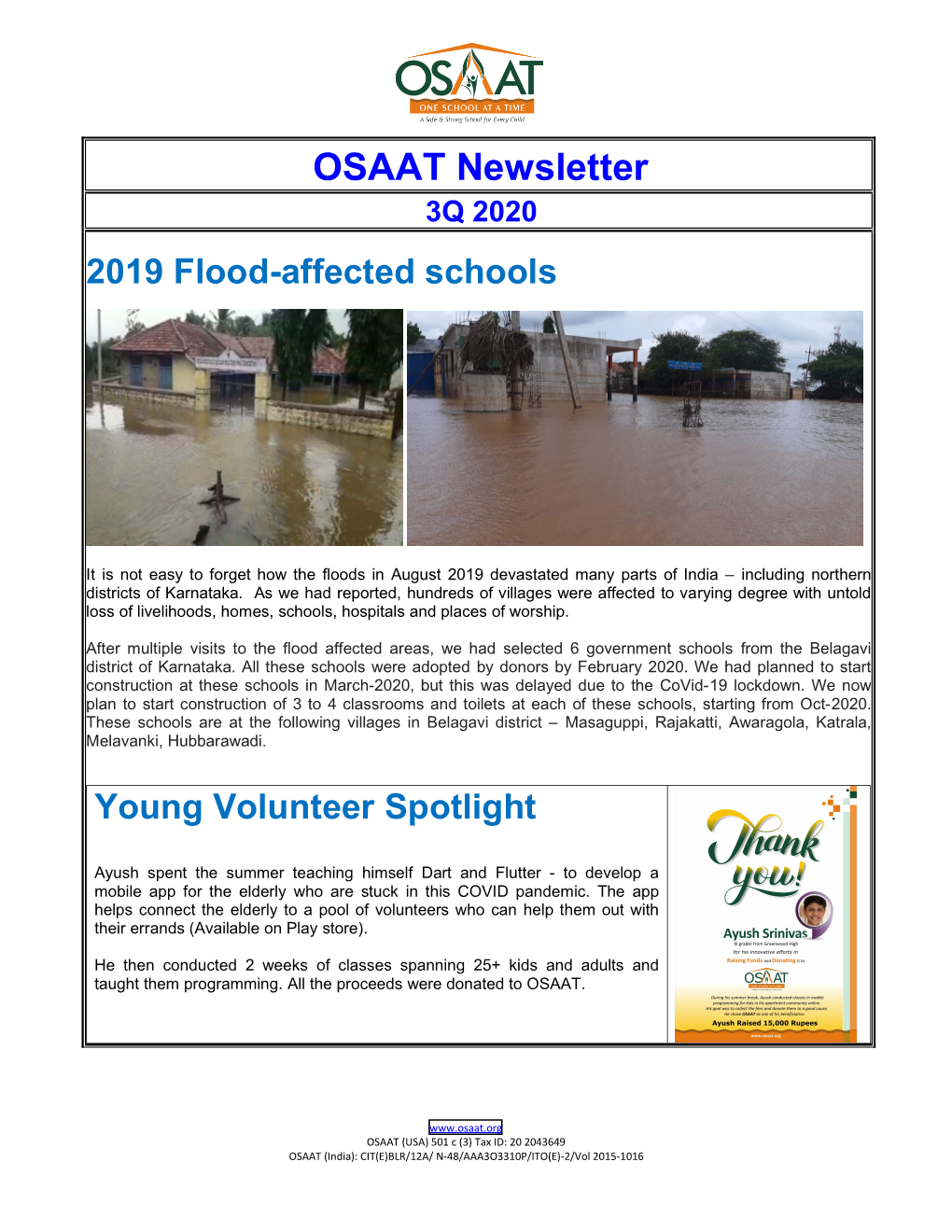 OSAAT Newsletter 3Q 2020
