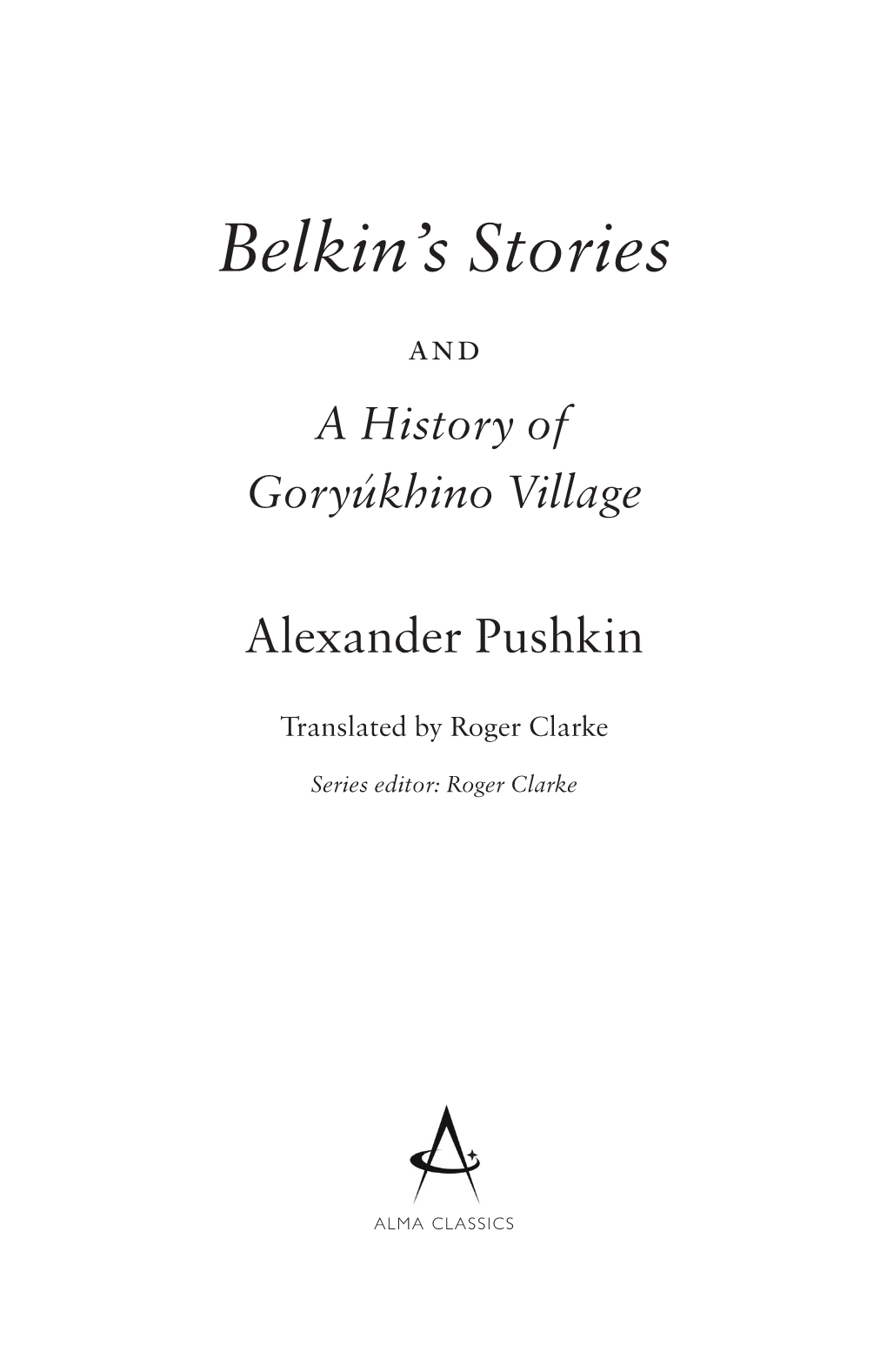 Belkin's Stories