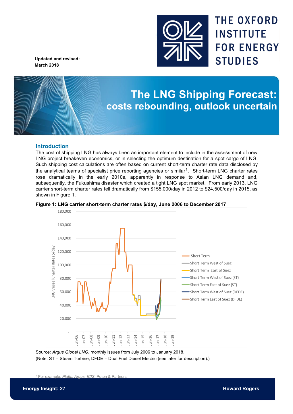 The LNG Shipping Forecast: Costs Rebounding, Outlook Uncertain