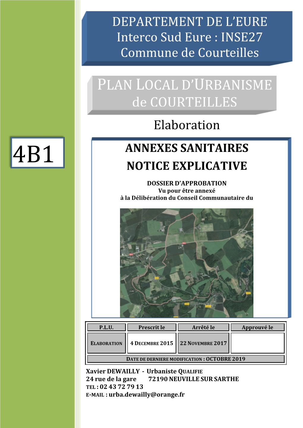 PLAN LOCAL D'urbanisme De COURTEILLES