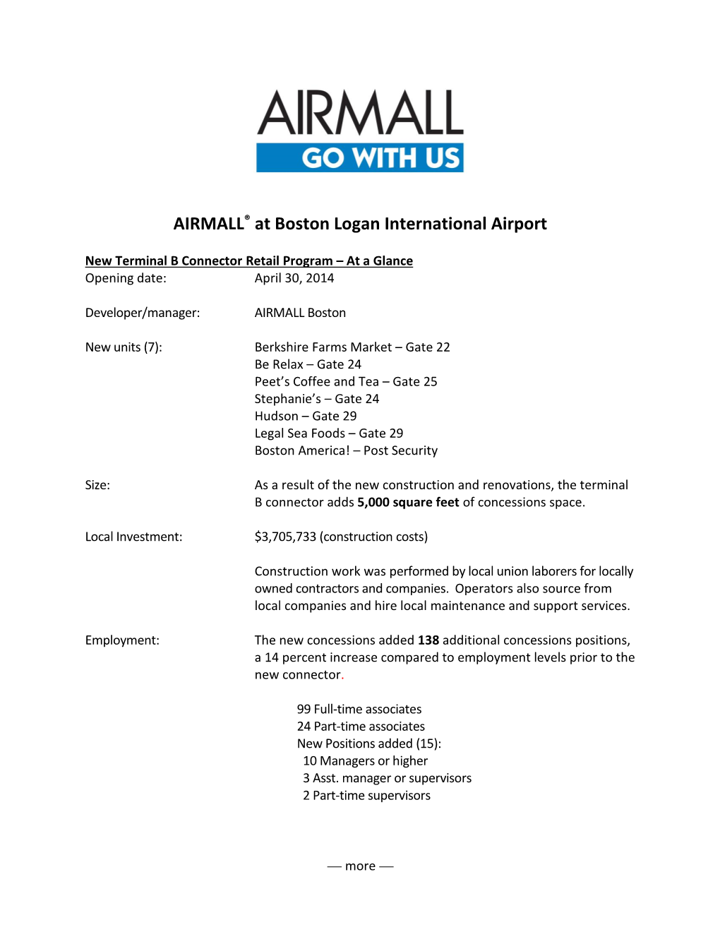 AIRMALL® at Boston Logan International Airport
