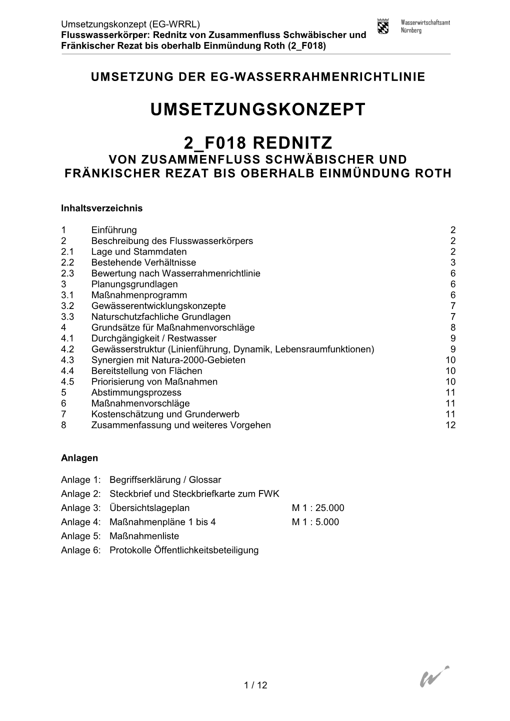 Umsetzungskonzept 2 F018 Rednitz