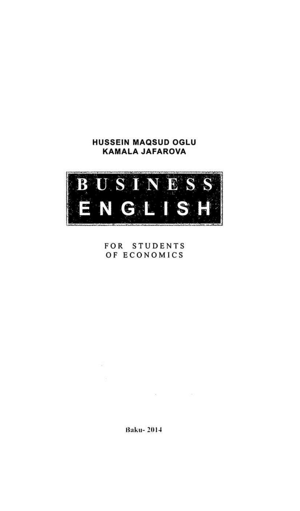 Business Enqiish (For Students of Economics)