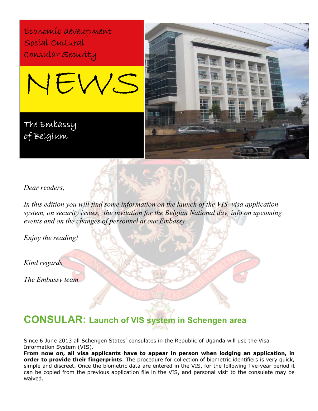 Newsletter June 2013