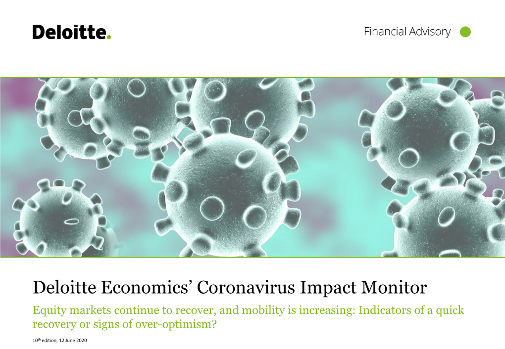 Deloitte Economics' Coronavirus Impact Monitor