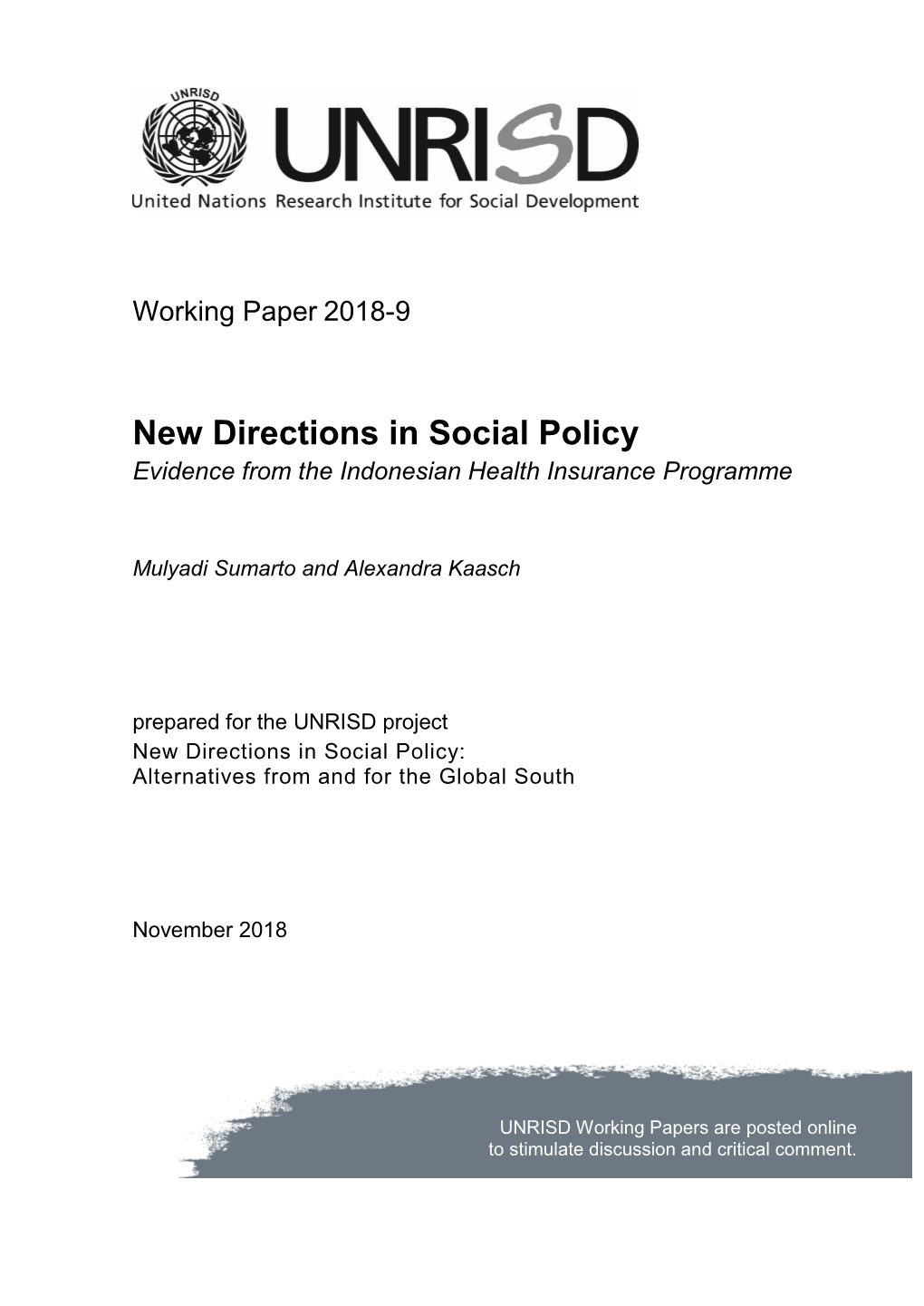 Evidence from the Indonesian Health Insurance Programme