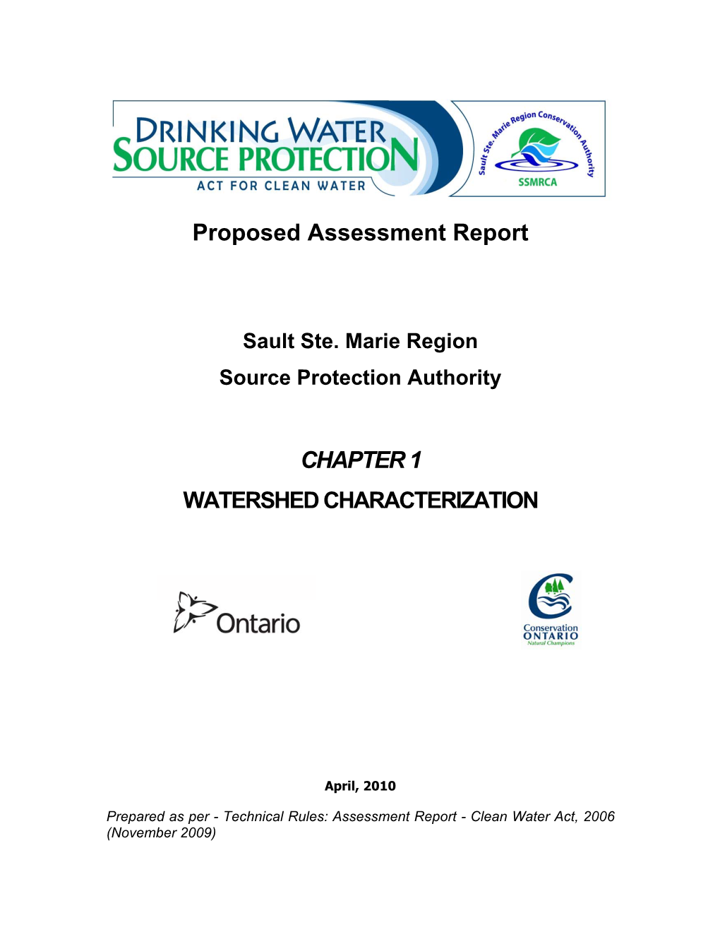 Sault Ste. Marie Regional Conservation Authority Assessment