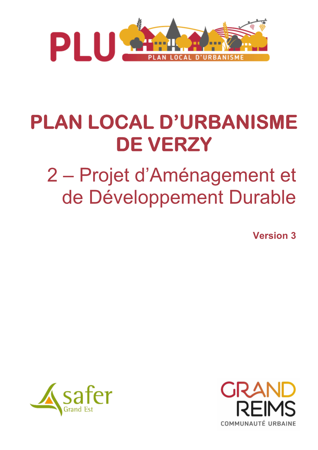 2 – Projet D'aménagement Et De Développement Durable