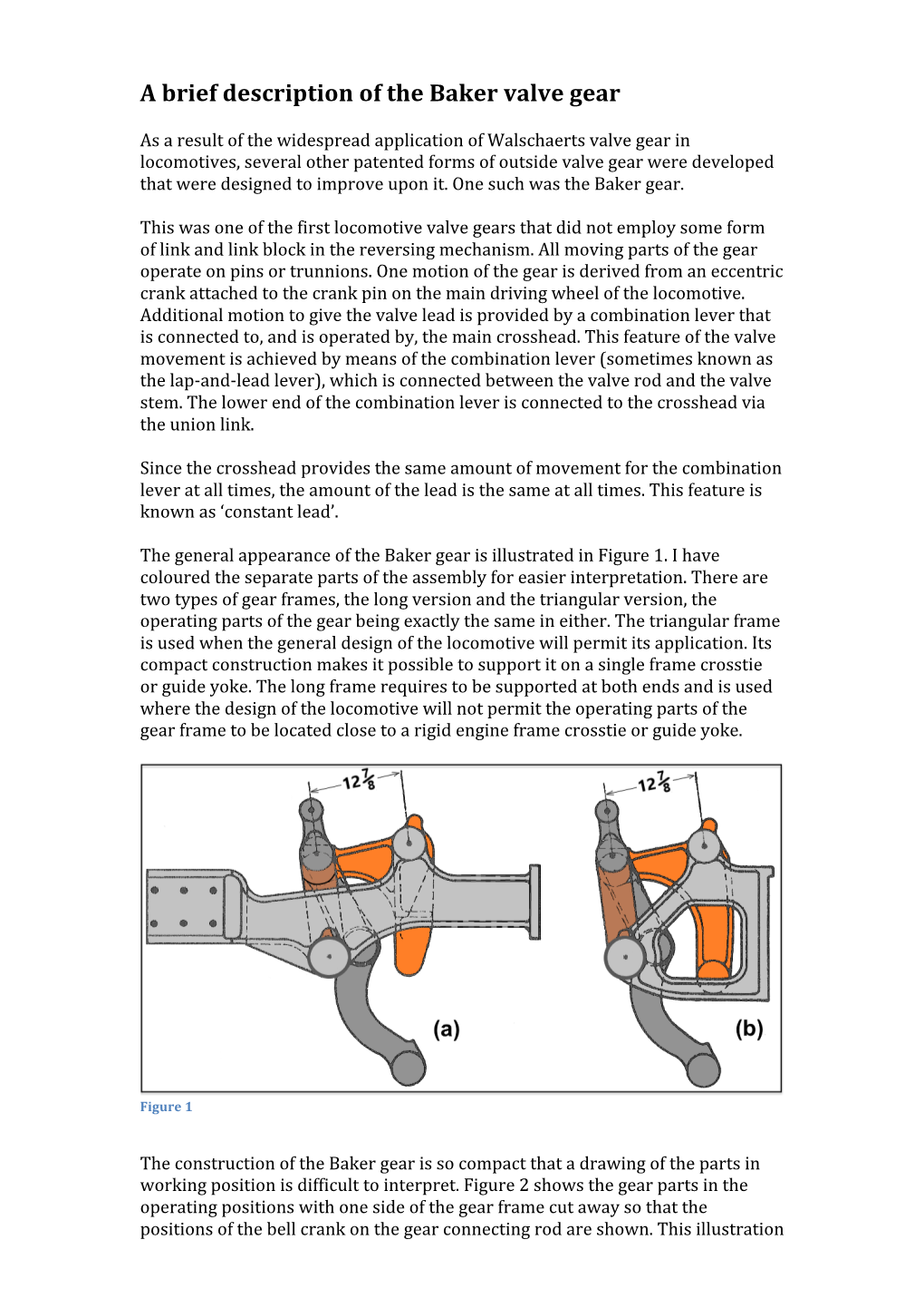 A Brief Description of the Baker Valve Gear