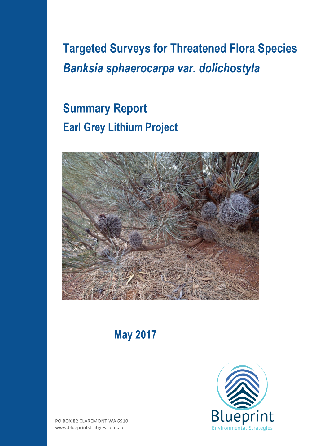 Targeted Surveys for Threatened Flora Species Banksia