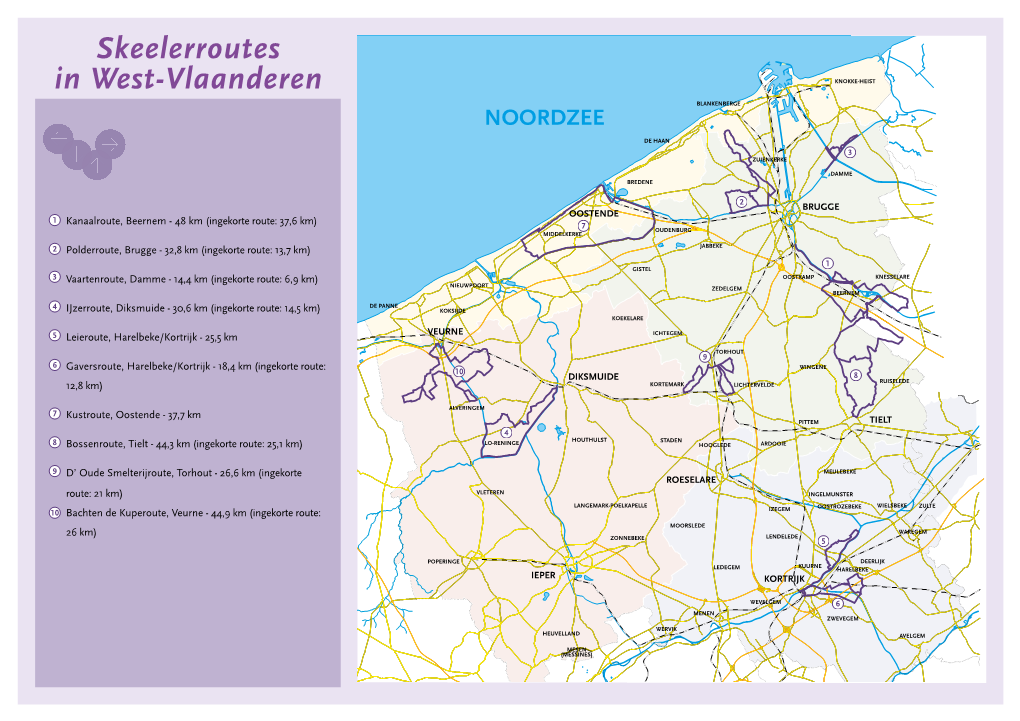 Skeelerroutes in West-Vlaanderen KNOKKE-HEIST BLANKENBERGE NOORDZEE