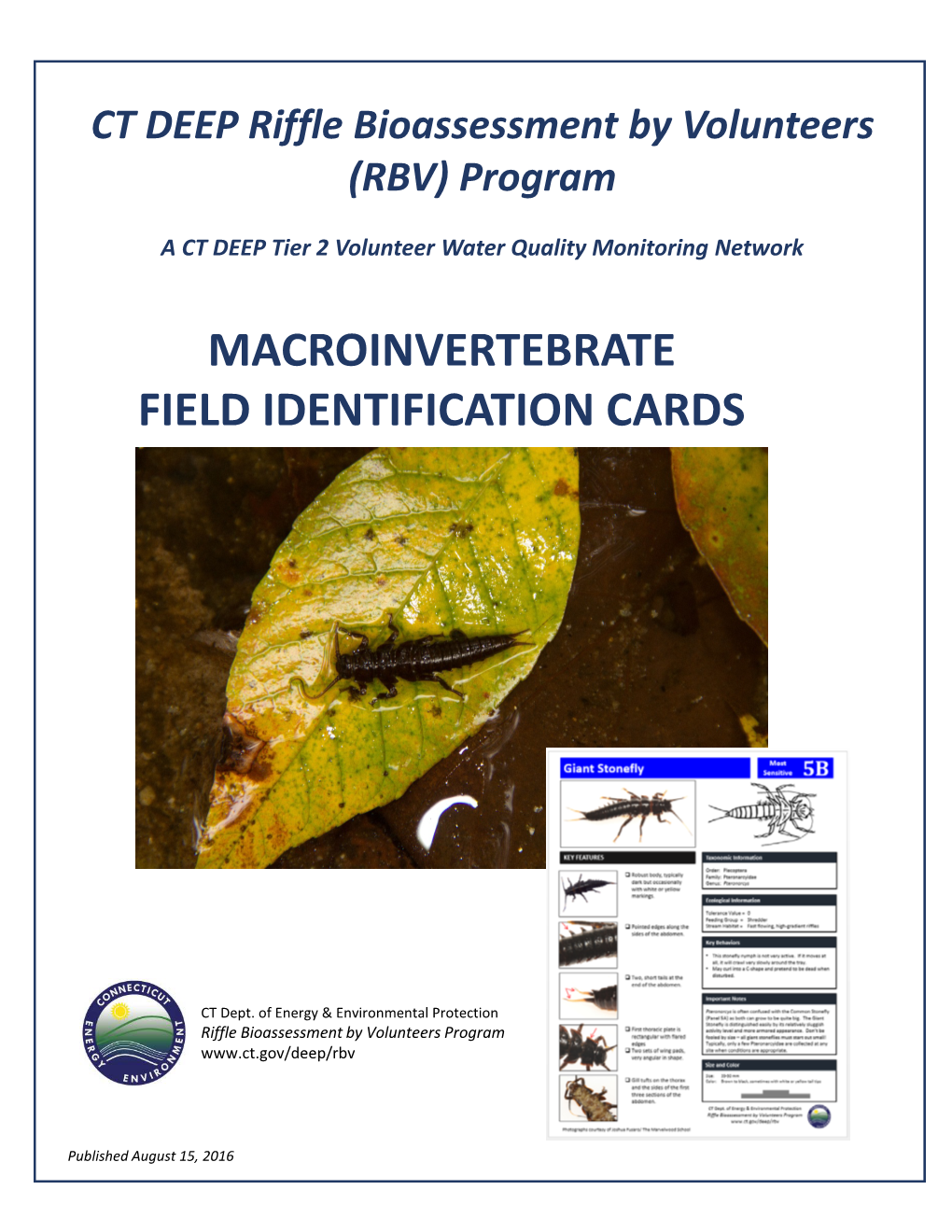 Macroinvertebrate Field Identification Cards