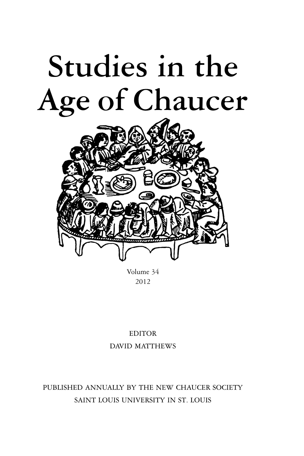 Camargo – Chaucer and the Oxford