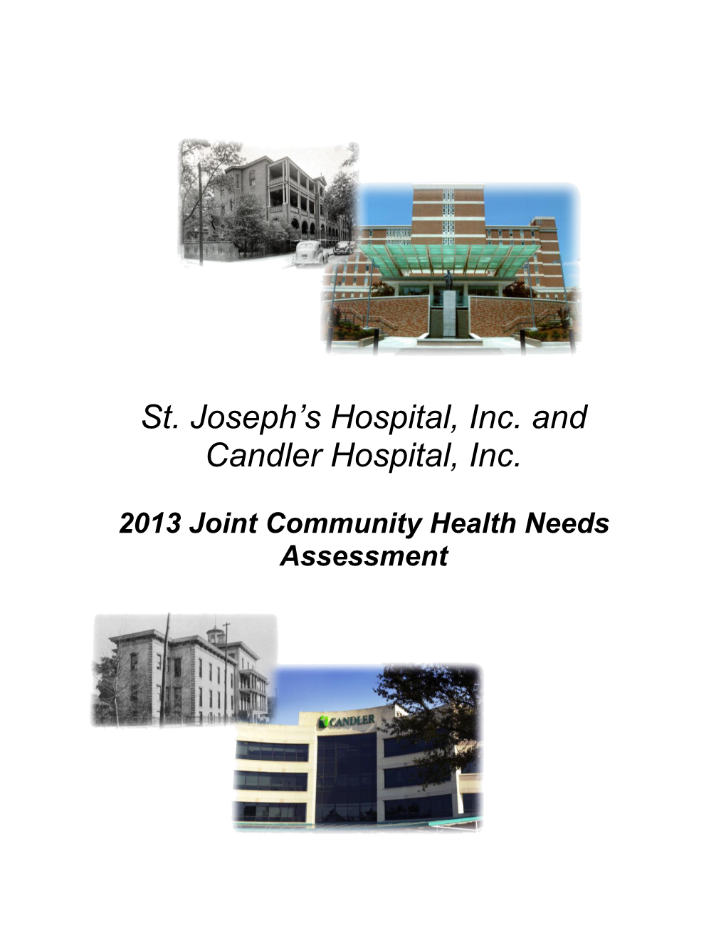 St. Joseph's/Candler 2013 Community Health Needs Assessment
