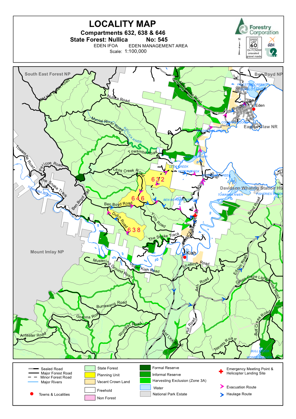 Nullica State Forest Compartments 632, 638 & 646 Harvest Plan