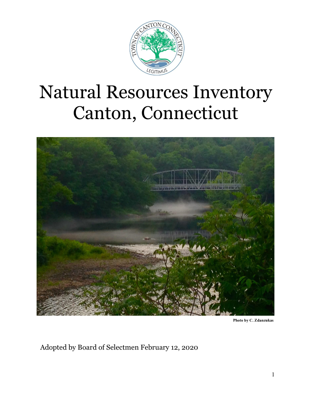 Natural Resources Inventory Canton, Connecticut