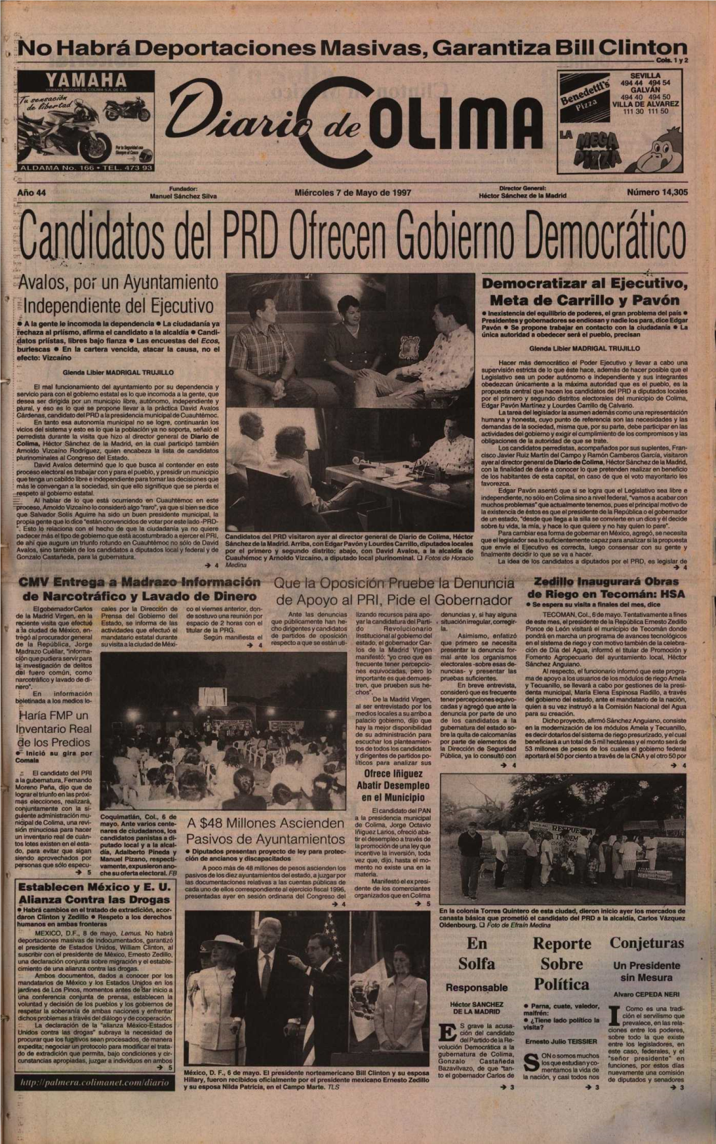 Ftfldfdatos Del PRD Ofrecen Gobierno Democrático Avalos, Pc