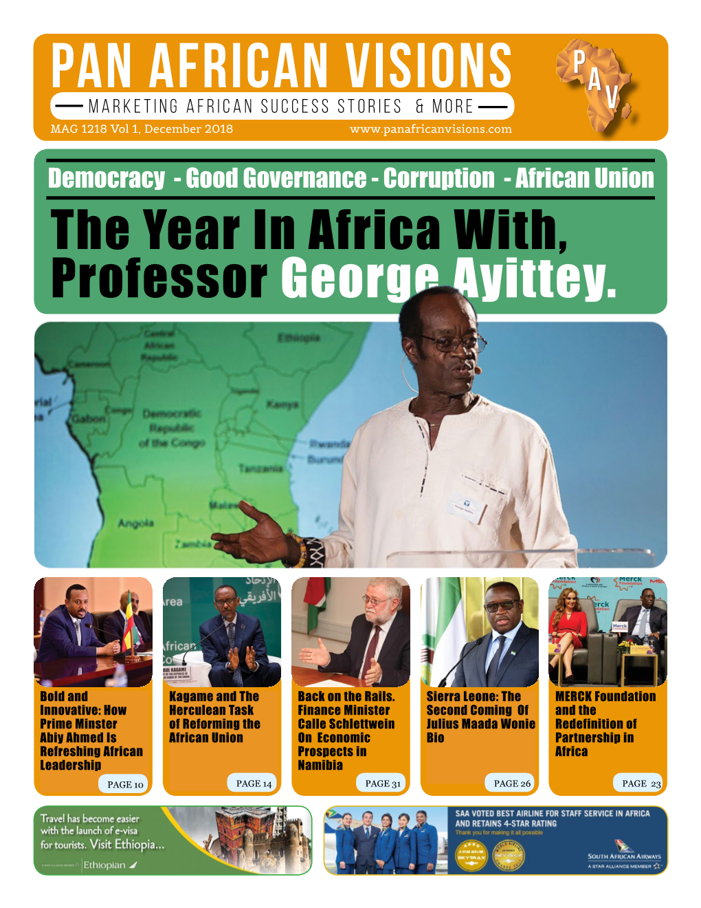 PAN AFRICAN VISIONS MARKETING AFRICAN SUCCESS STORIES & MORE MAG 1218 Vol 1, December 2018