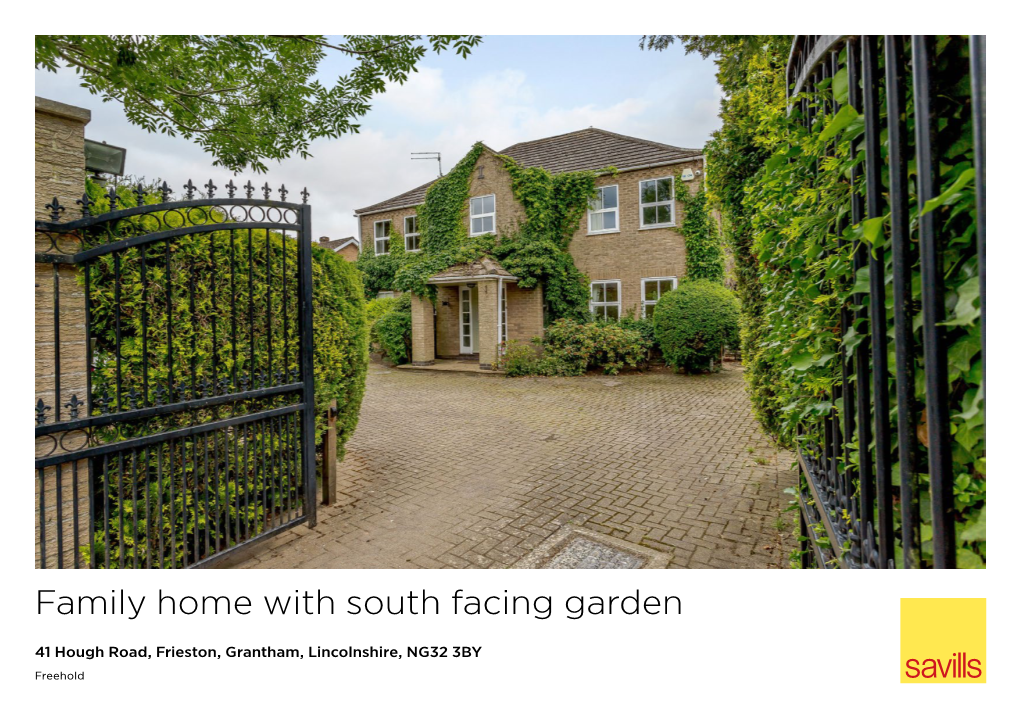 Family Home with South Facing Garden