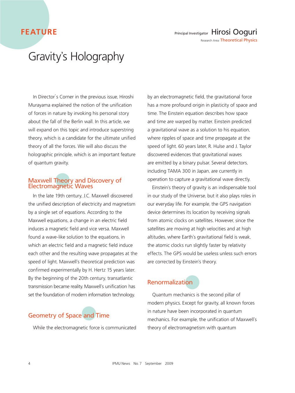 Gravitys Holography