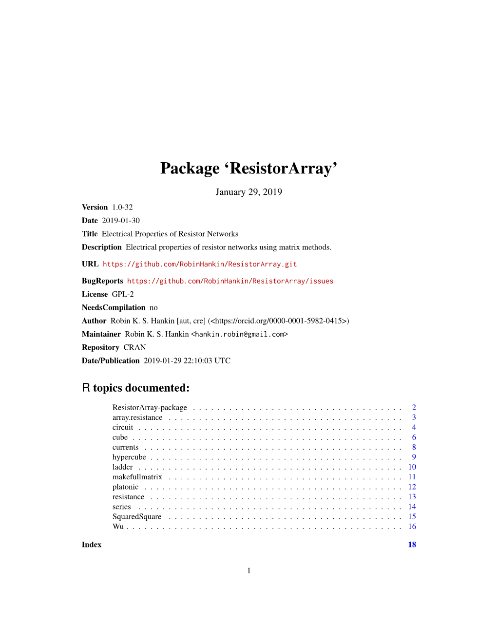 Package 'Resistorarray'