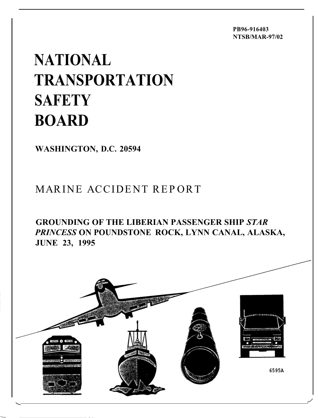 NTSB – Star Princess Grounding – June 1995