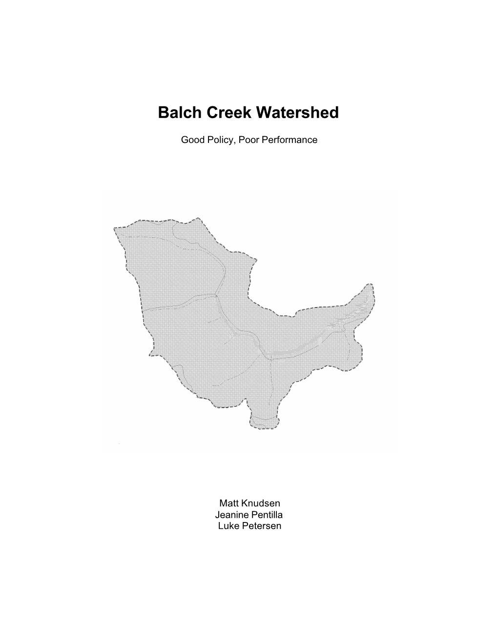 Balch Creek Watershed