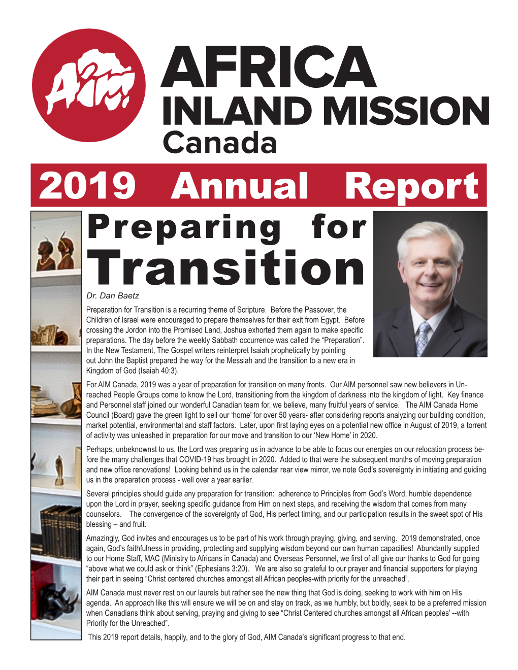 Canada Churches 2019 Amongannual All African Report Peoples Preparing for Transition Dr