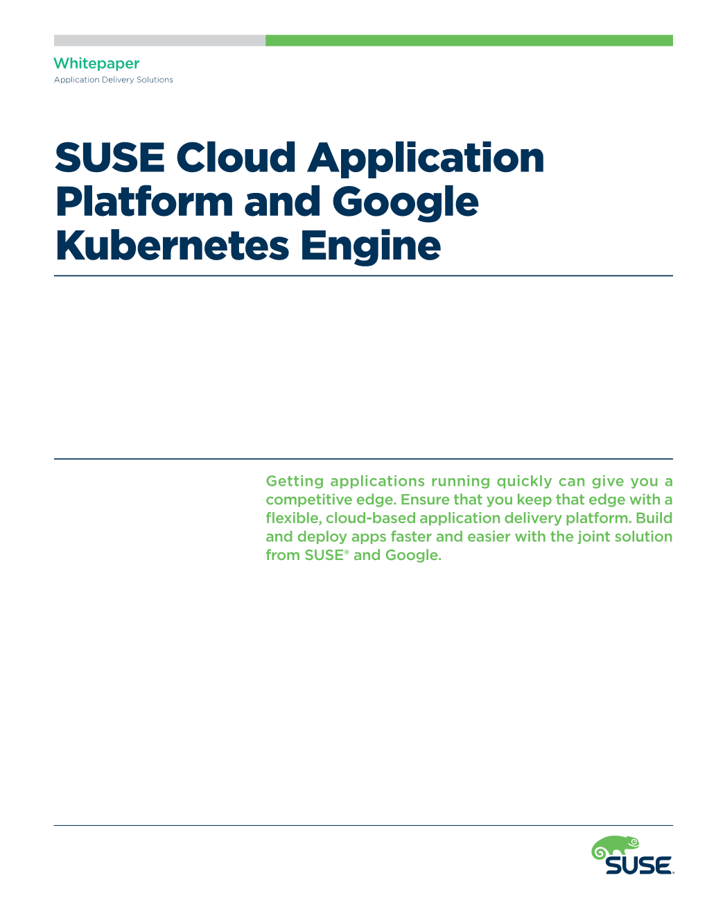 SUSE Cloud Application Platform and Google Kubernetes Engine