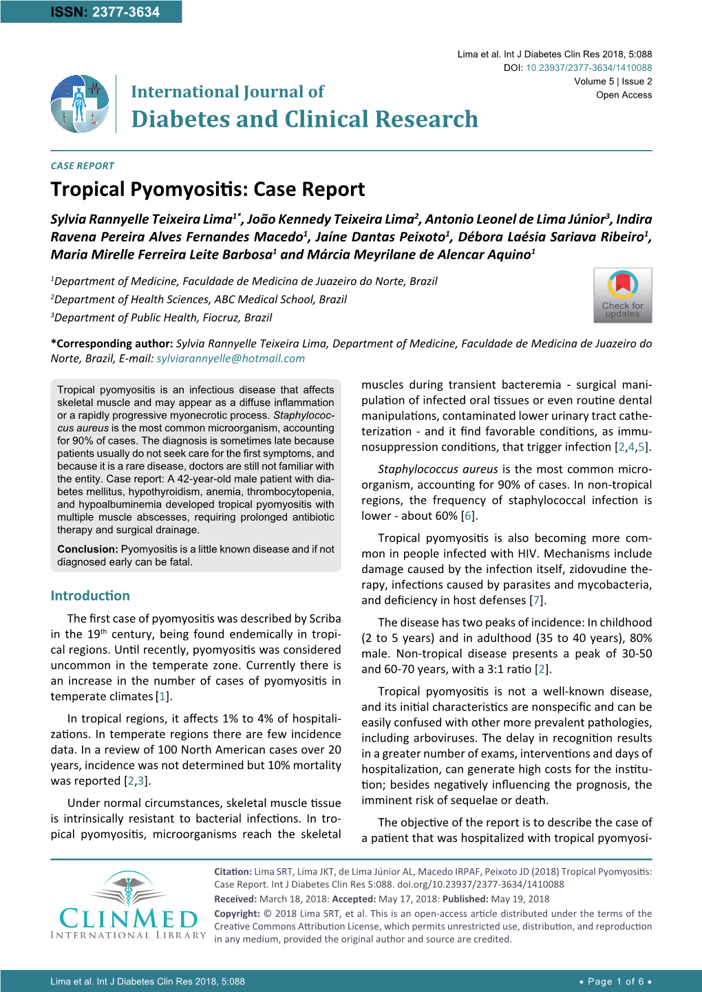 Tropical Pyomyositis