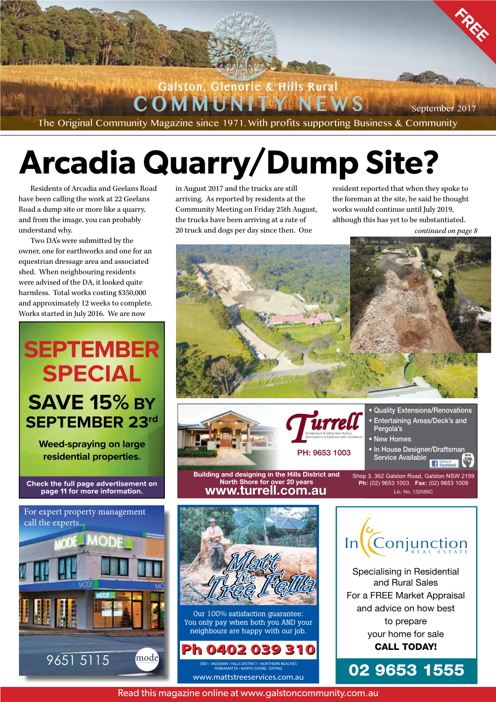Arcadia Quarry/Dump Site?