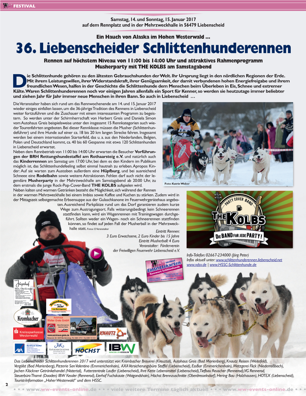 36. Liebenscheider Schlittenhunderennen